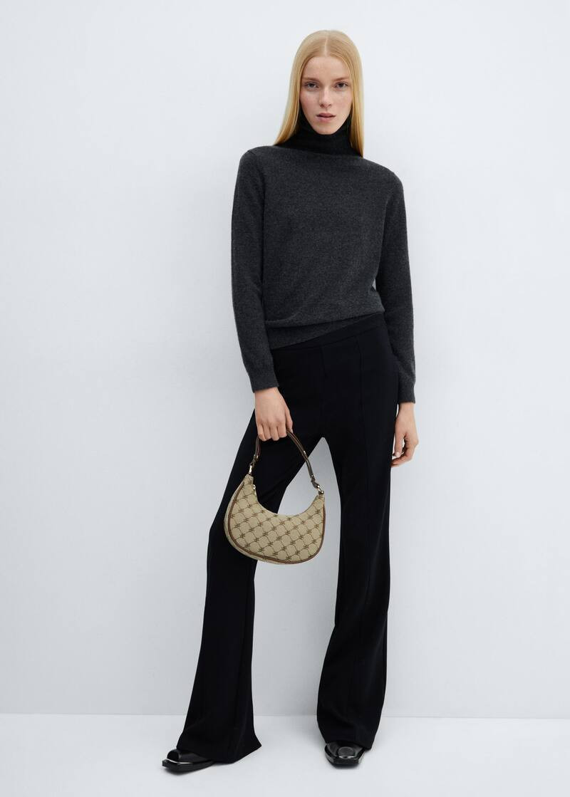 Jacquard shoulder bag -  Women | Mango United Kingdom | MANGO (UK)