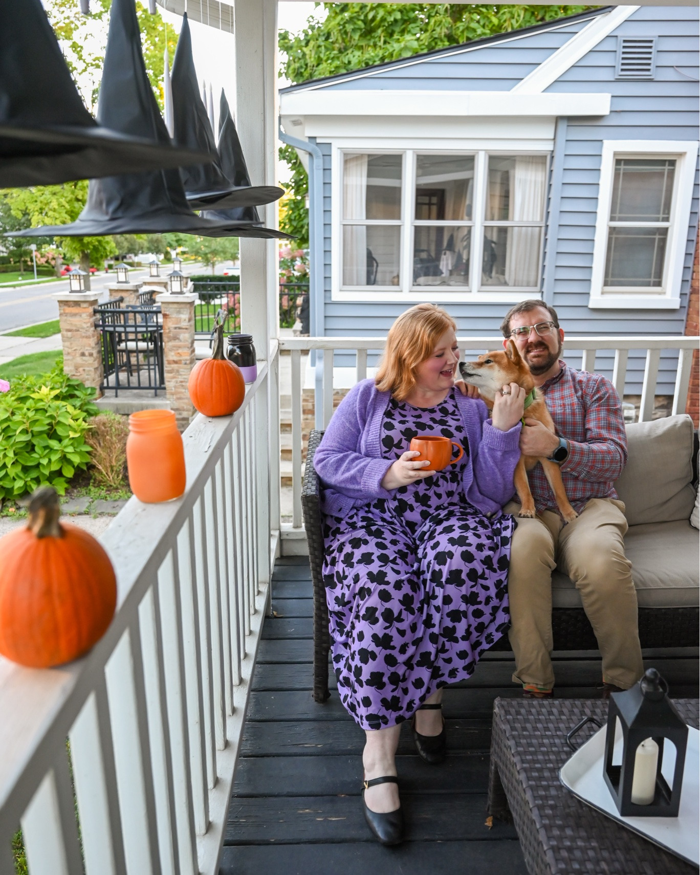 Halloween Front Porch Decor 👻💜🎃