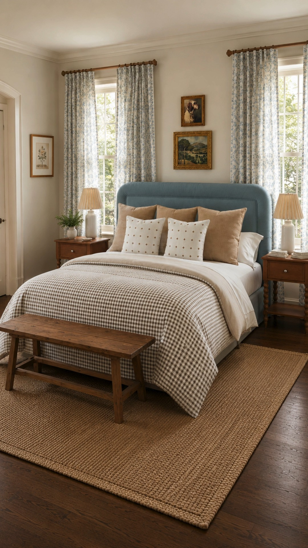Studio McGee and Magnolia have mastered the art of making a room feel elevated without feeling overdesigned. This bedroom layers warm wood finishes, soft textures, and classic blue upholstery to create a space that feels both fresh and timeless. Bonus: every piece is currently available through Target Circle Deals. 

 #LTKHome #LTKSaleAlert