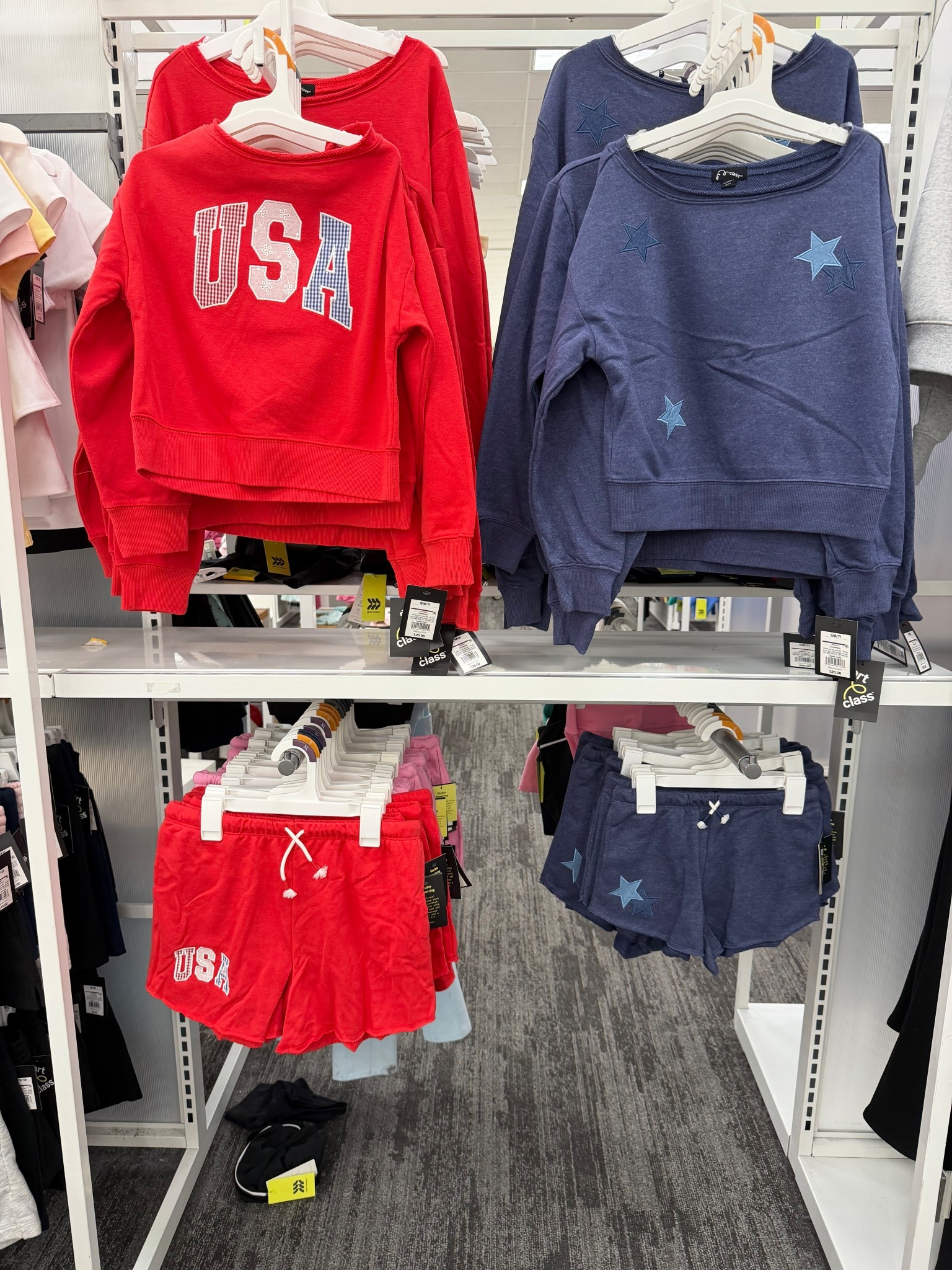 New girls USA sets @Target 
4th of July
Red white and blue 