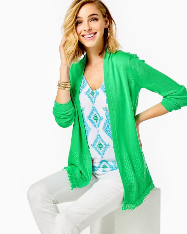 Noble Fringe Cardigan | Lilly Pulitzer