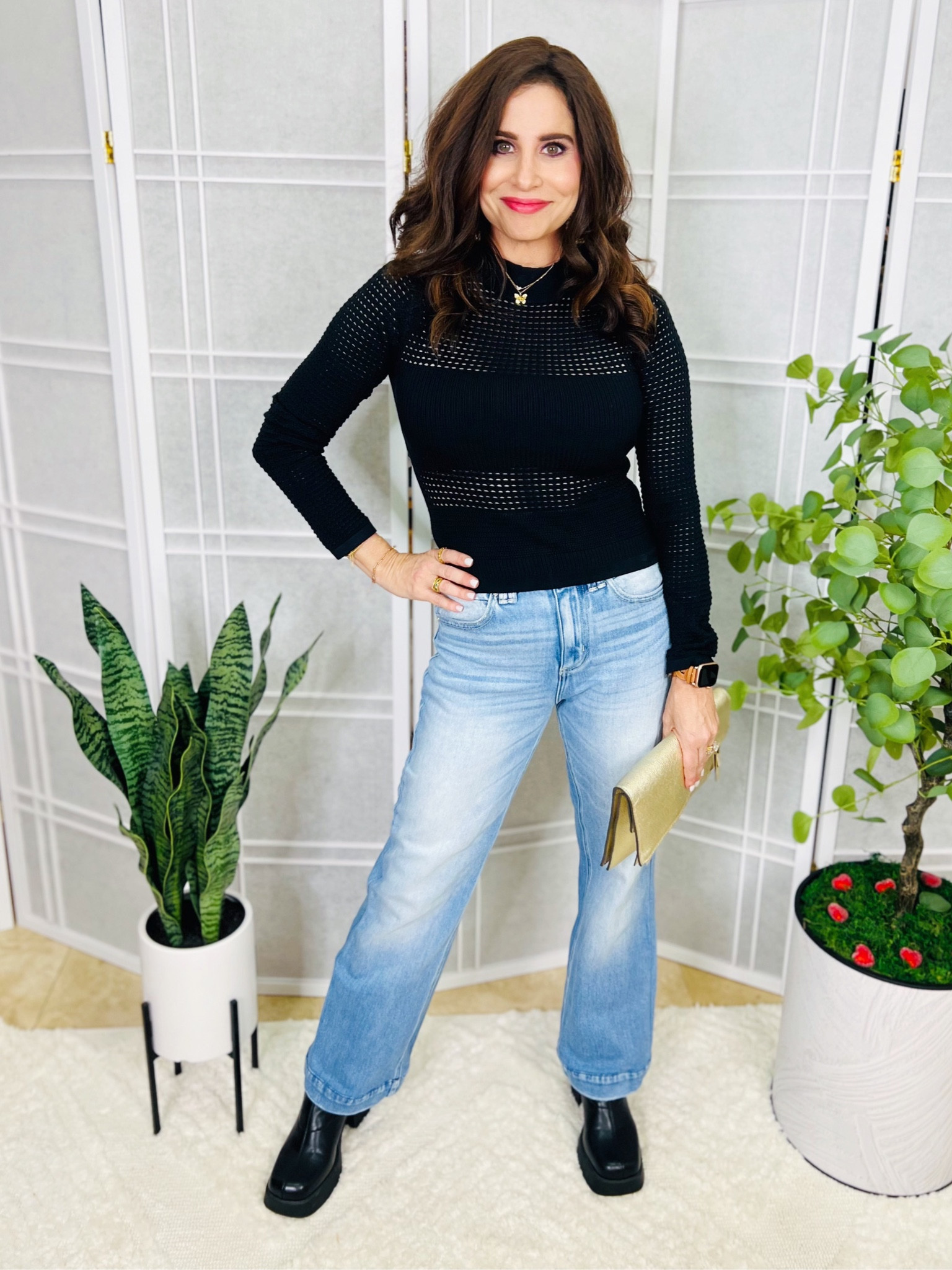 Knit Sweater Sm
 Jeans 24 
Boots TTS 

#LTKstyletip #LTKunder100 #LTKSeasonal