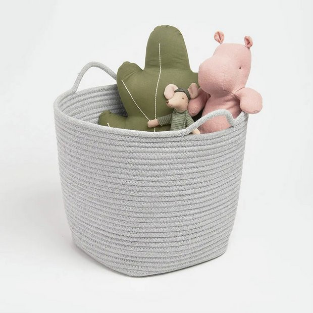 Buy Great Little Trading Company Rope Storage Basket - Grey | Decorative storage boxes | Argos | argos.co.uk