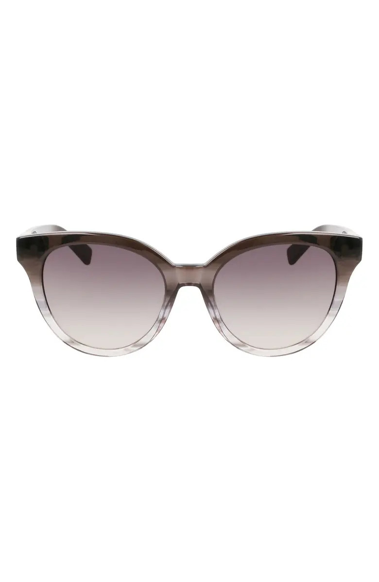 Longchamp Le Pliage 53mm Gradient Round Sunglasses | Nordstrom | Nordstrom