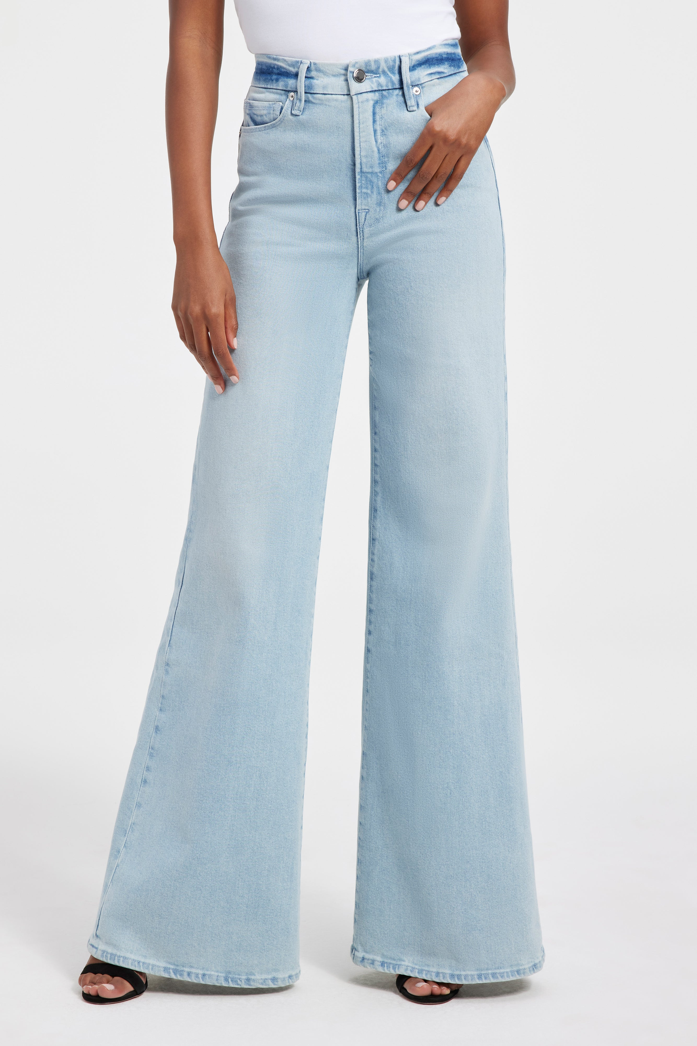GOOD WAIST PALAZZO JEANS | Good American