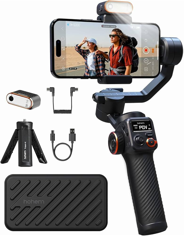 hohem iSteady M6 Kit Gimbal Stabilizer for Smartphone with AI Tracking Sensor,Magnetic Fill Light... | Amazon (US)