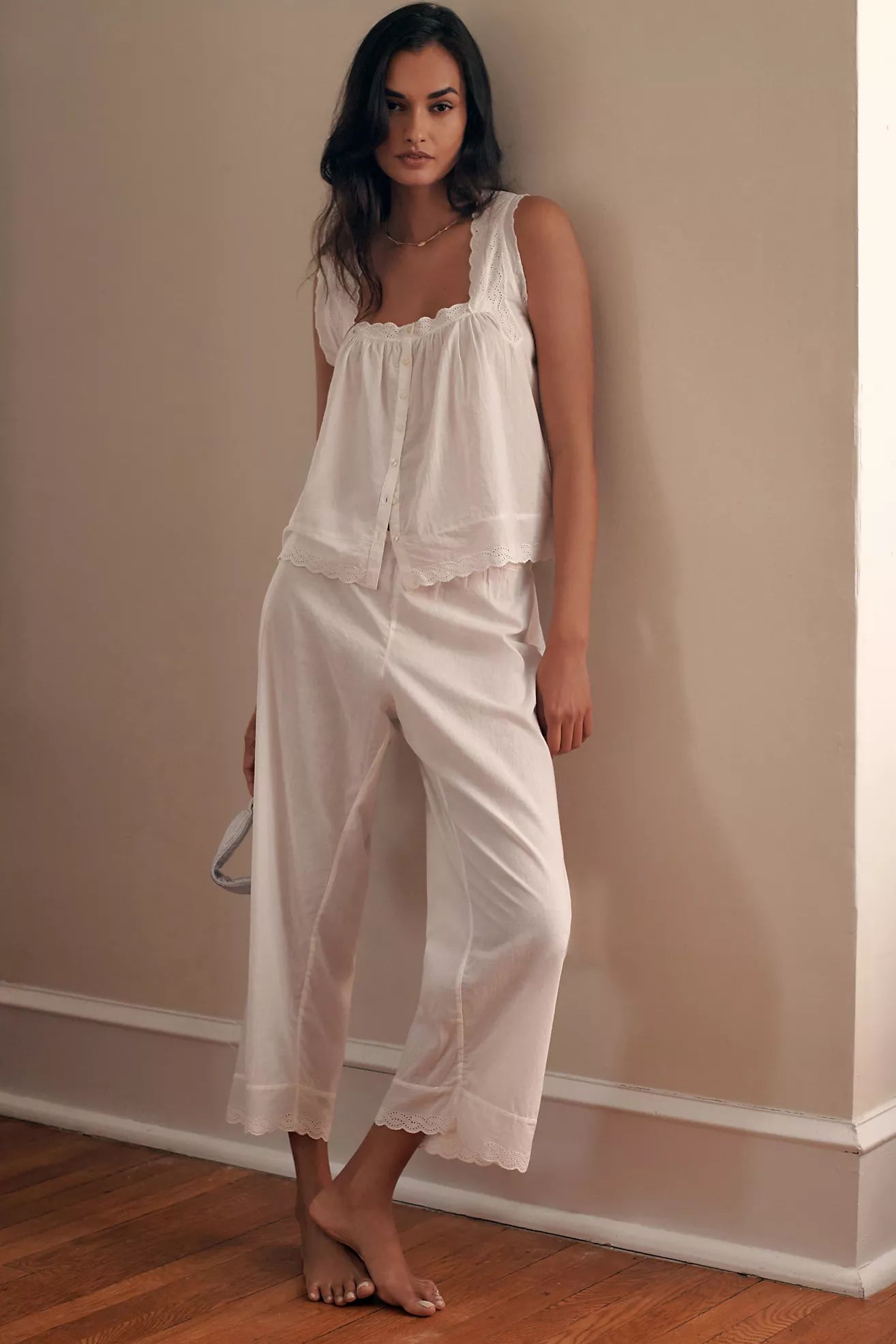 THE GREAT. The Eyelet Easy Pajama Pants | Anthropologie (US)