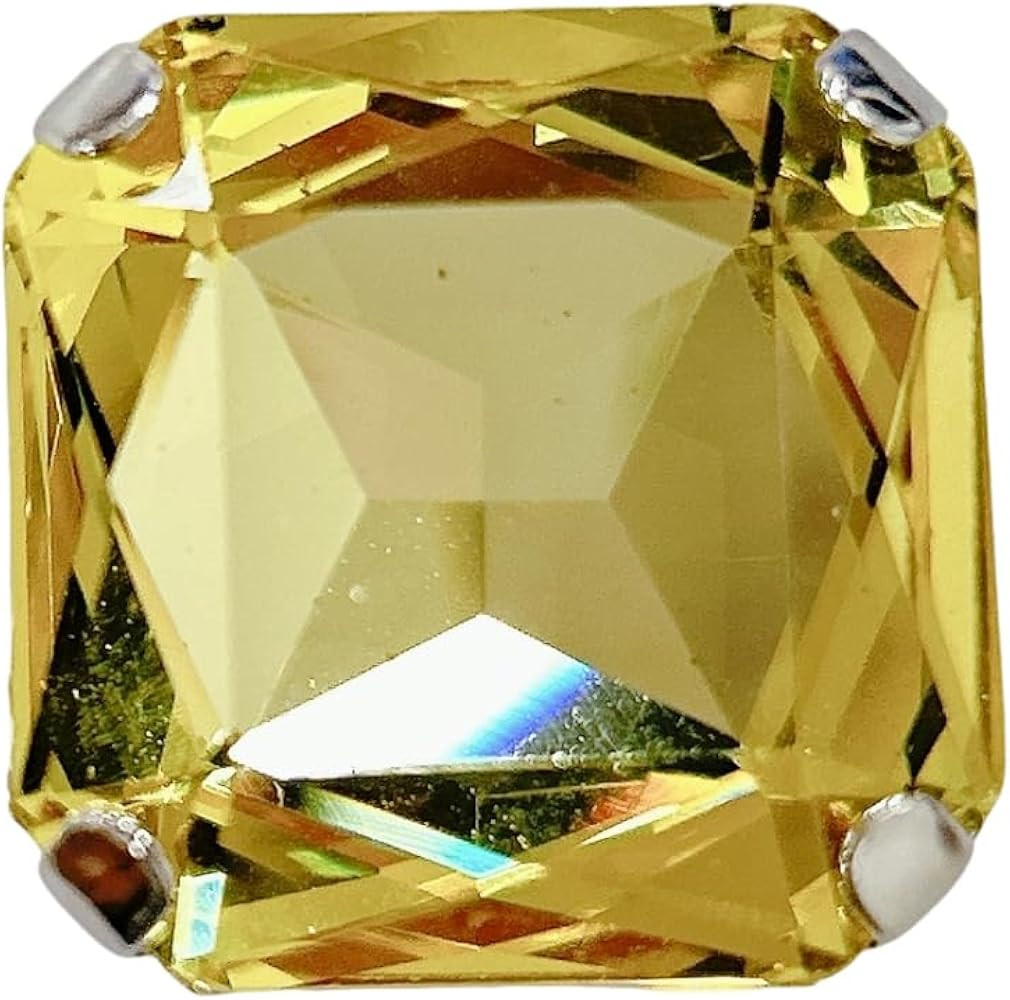 Square Large Rhinestone Exaggerated Statement Ring for Women Sparkling Thick Chunky Geometric Big... | Amazon (US)