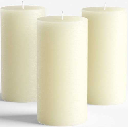 Melt Candle Pillar Candles, 3 Pack - Unscented Candles for Home, Church, Weddings, & More - 3" x ... | Amazon (US)