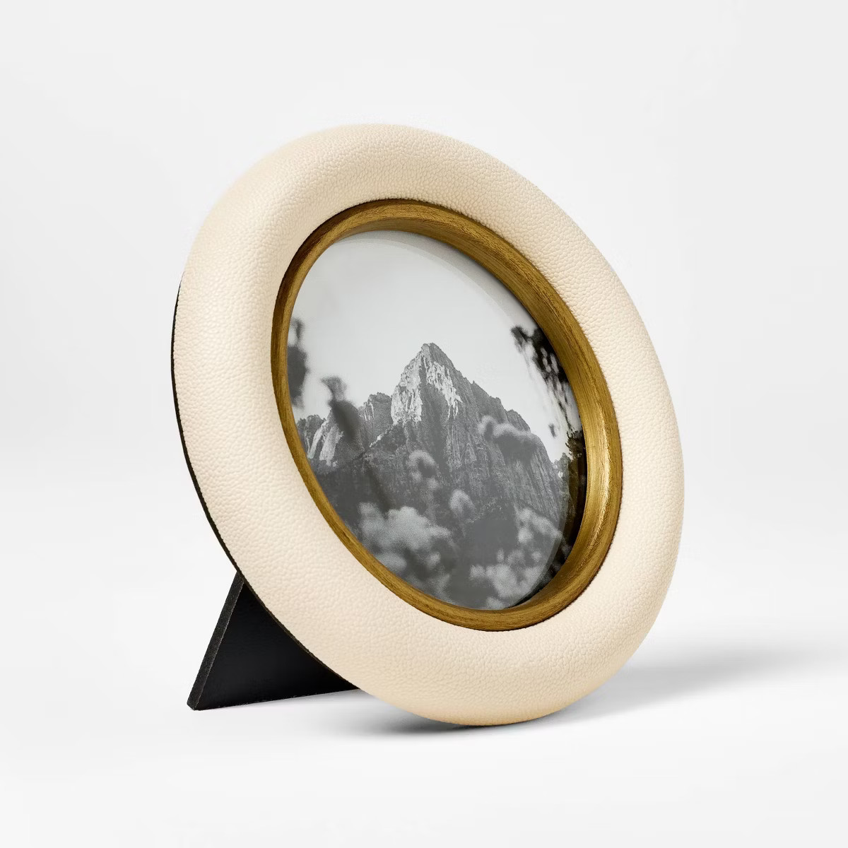 4"x4" Shagreen Wrapped Single Image Frame Cream - Threshold™ designed with Studio McGee | Target