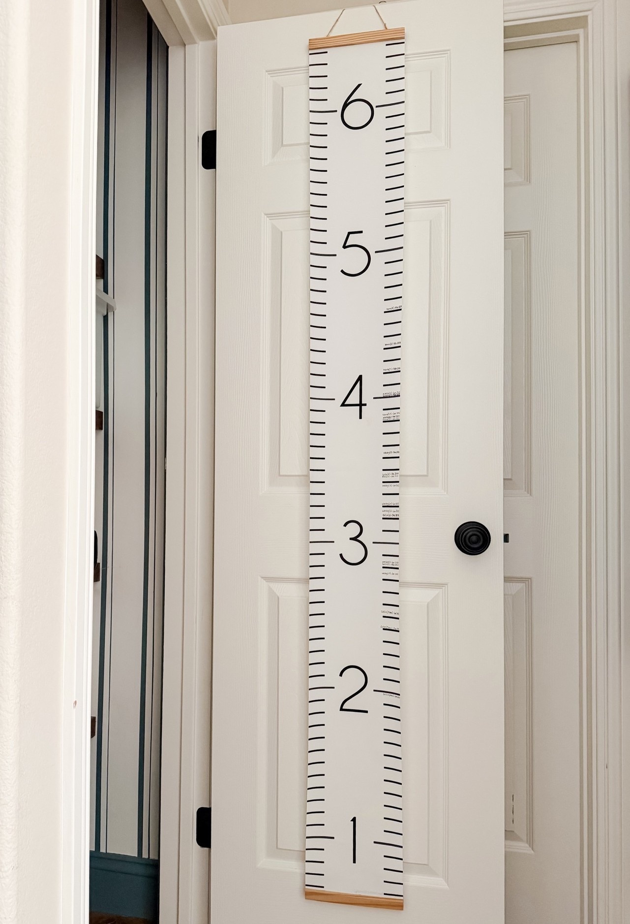 Hanging numeric canvas growth chart to document your kids’ growth

Canvas wall ruler 
Etsy finds

#LTKHome #LTKKids