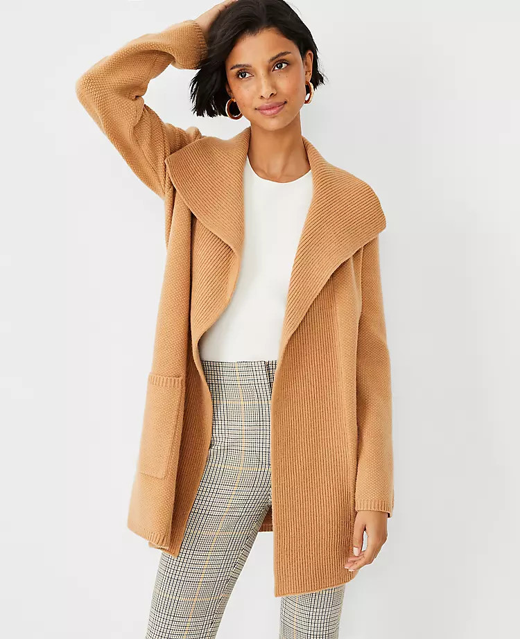 Seed Stitch Coatigan | Ann Taylor (US)
