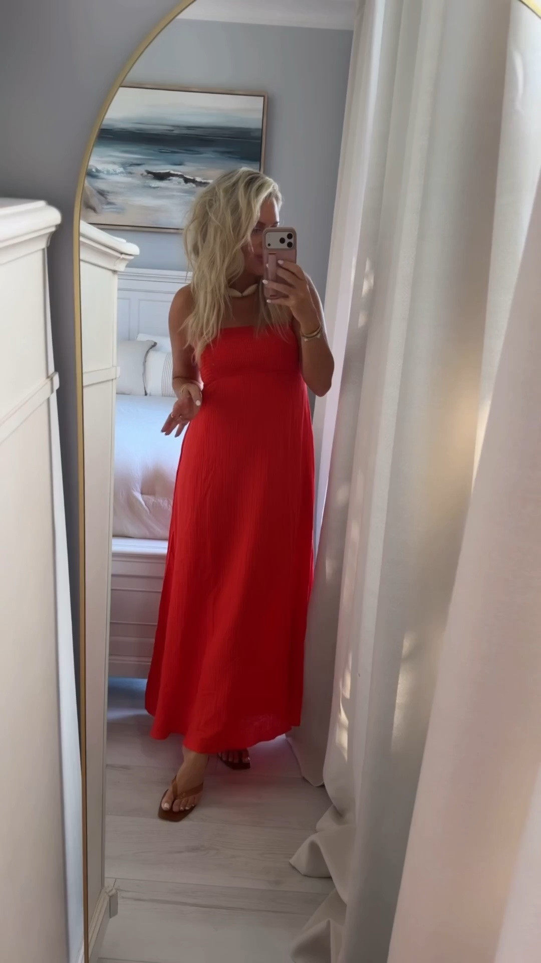 Dress was a hit! 25% off! Wearing small and cute back! So many compliments!!! 
♥️🐚

Dress. Red dress. Summer outfits. Maxi dress. Red. Gauze. Resort wear. Summer.

#LTKootd #LTKSeasonal #LTKSaleAlert