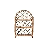 Bloomingville Rattan 3 Shelves Wall Shelf, Natural | Amazon (US)