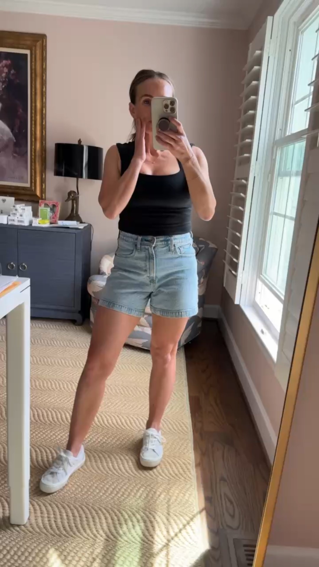 The best jean shorts for moms - I have a size 27 which is a size up from my regular fit and I love the more relaxed feel. These have a 5” inseam. 

#LTKSeasonal #LTKOver40