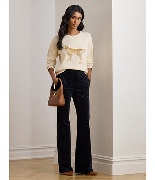 Lauren Ralph Lauren Intarsia-Knit Golden Retriever Sweater | Dillard's | Dillard's