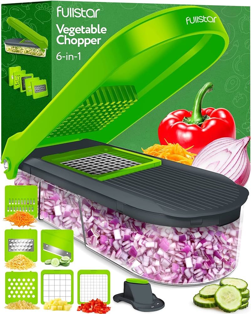 Fullstar Vegetable Chopper, Cheese Slicer, Food Chopper, Veggie Chopper, Onion Chopper, Vegetable... | Amazon (US)