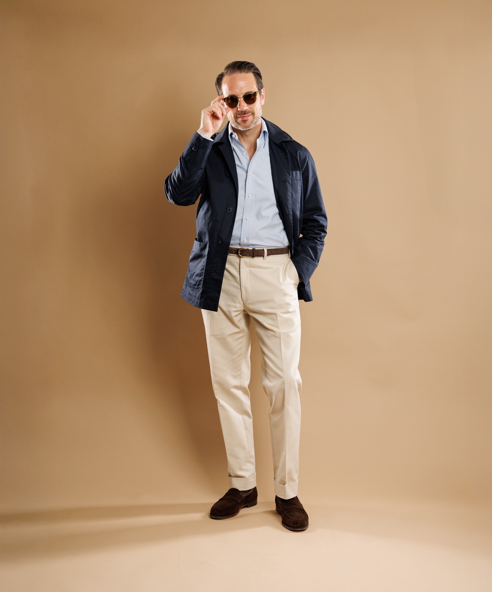 A navy chore coat adds just the right edge to polished casual style.

#LTKMens #LTKStyleTip #LTKOver40