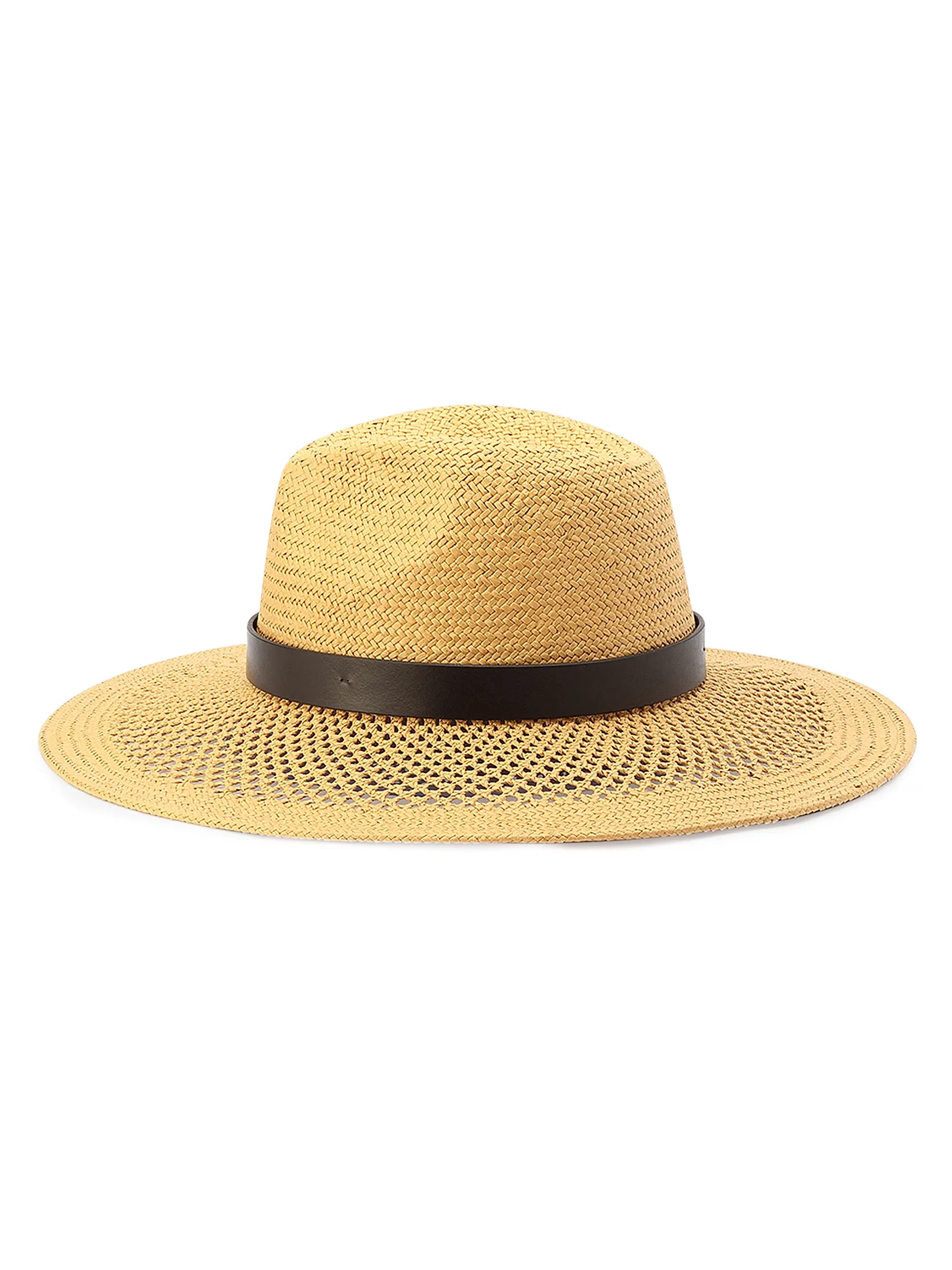 Open Weave Straw Fedora | Saks Fifth Avenue