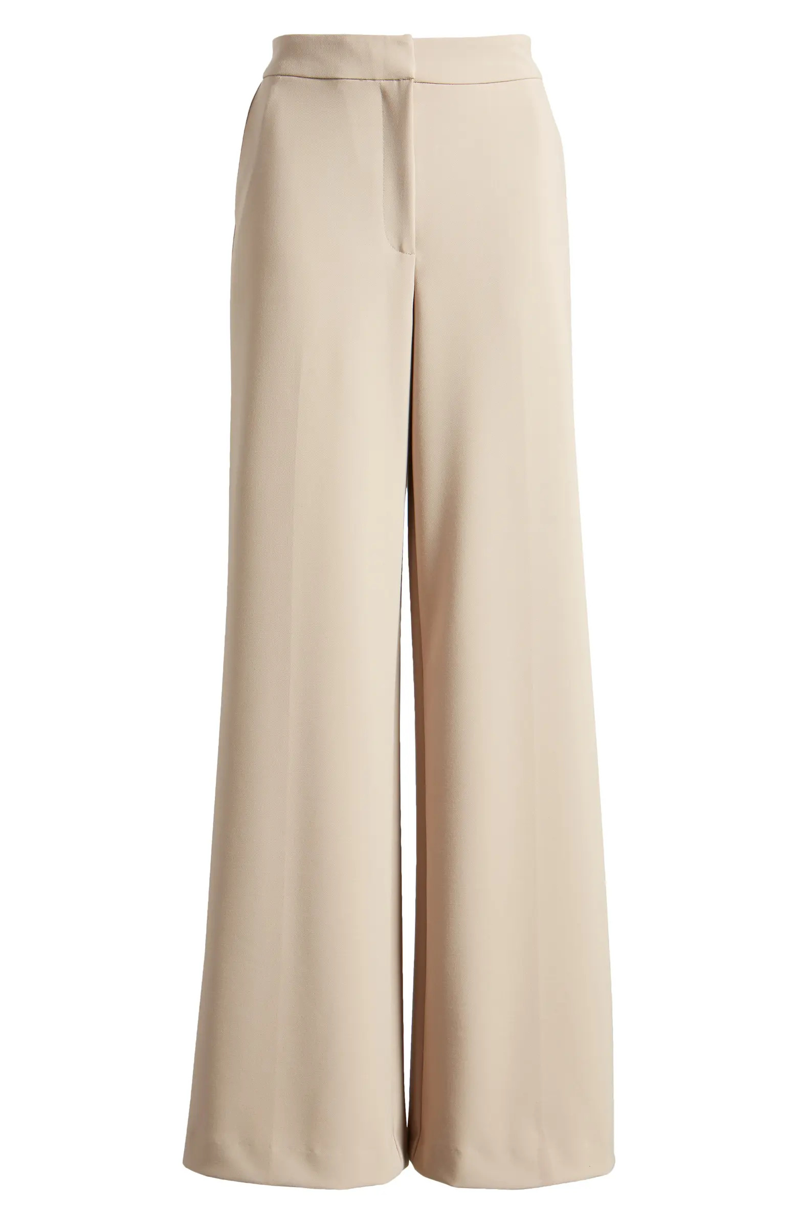 Flat Front Wide Leg Pants | Nordstrom