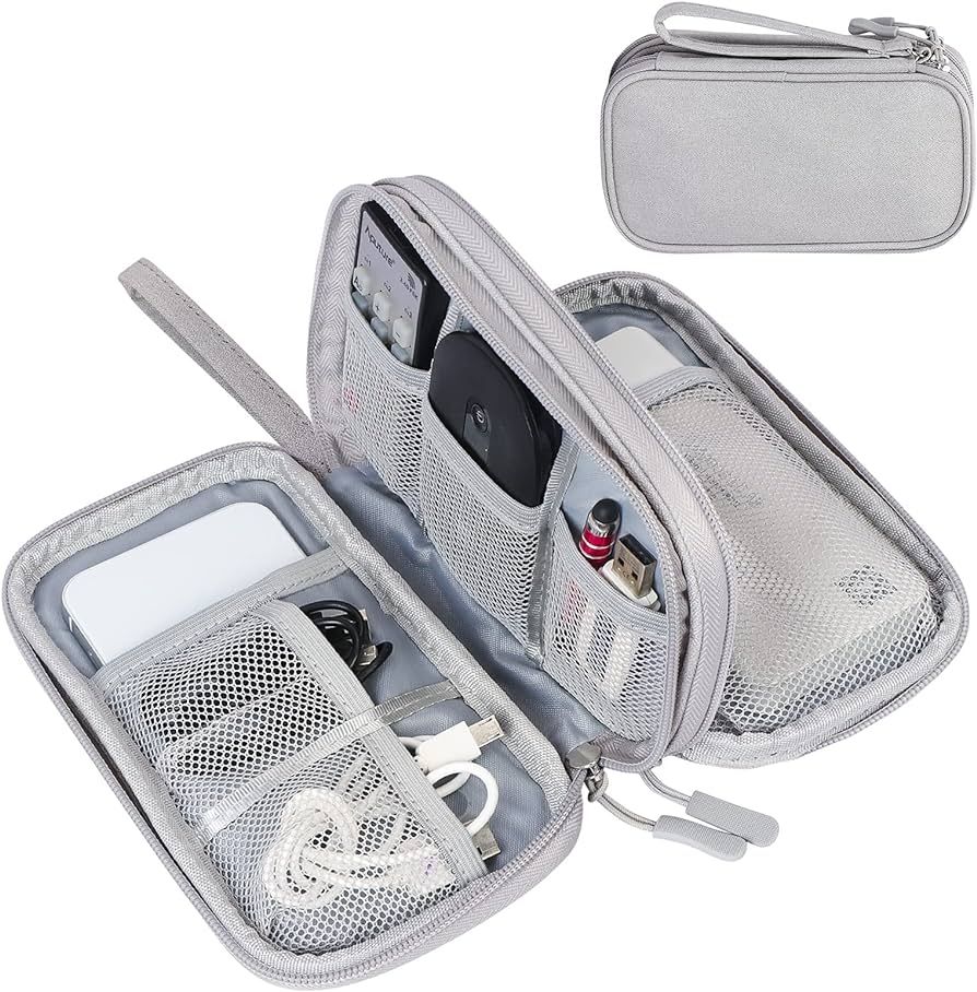 FYY Travel Cable Organizer Bag Pouch Electronic Accessories Carry Case Portable Waterproof Double... | Amazon (US)