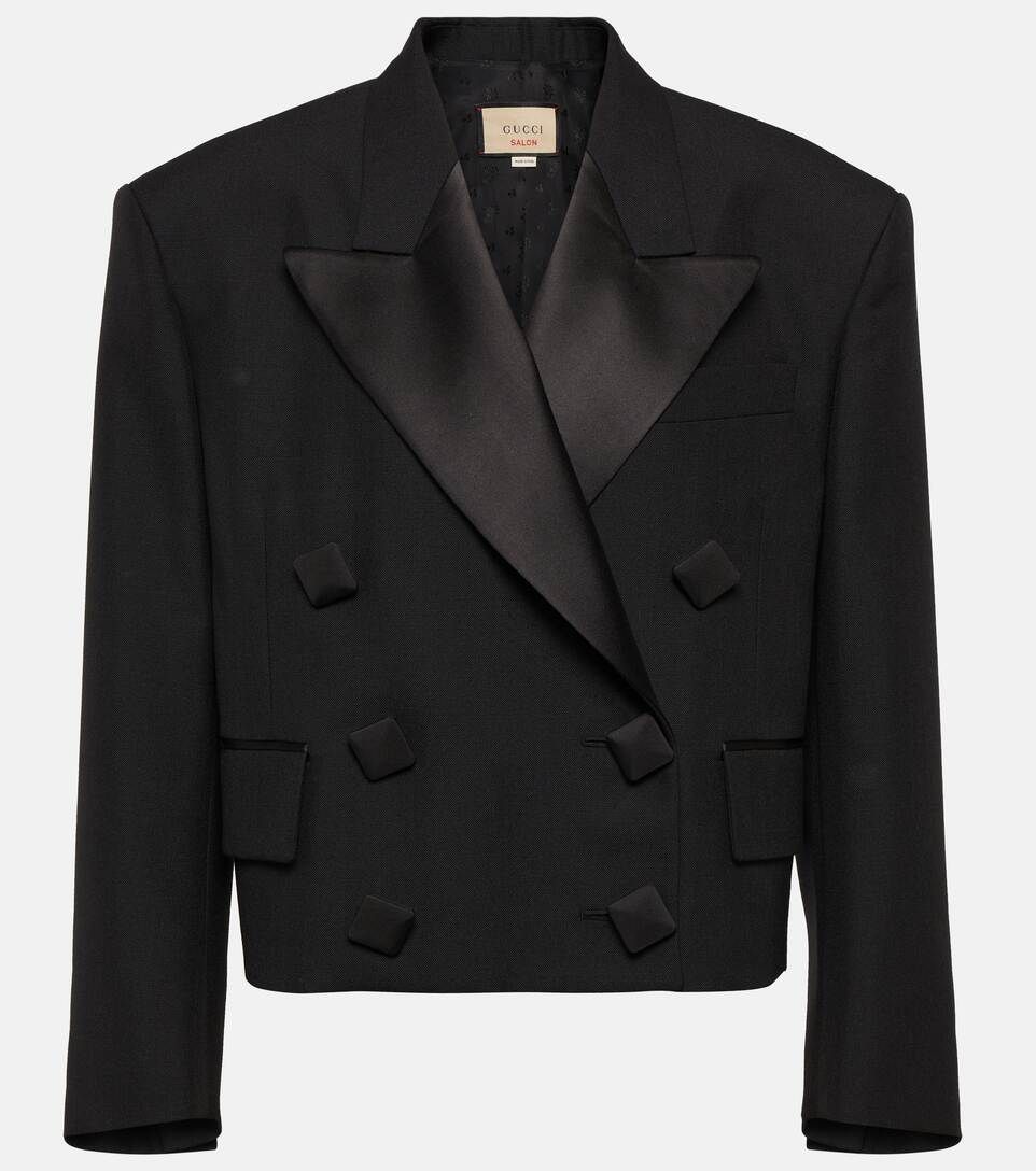 Cropped wool and mohair blazer | Mytheresa (UK)