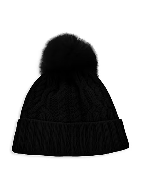 Faux Fur Pom Pom Beanie | Saks Fifth Avenue
