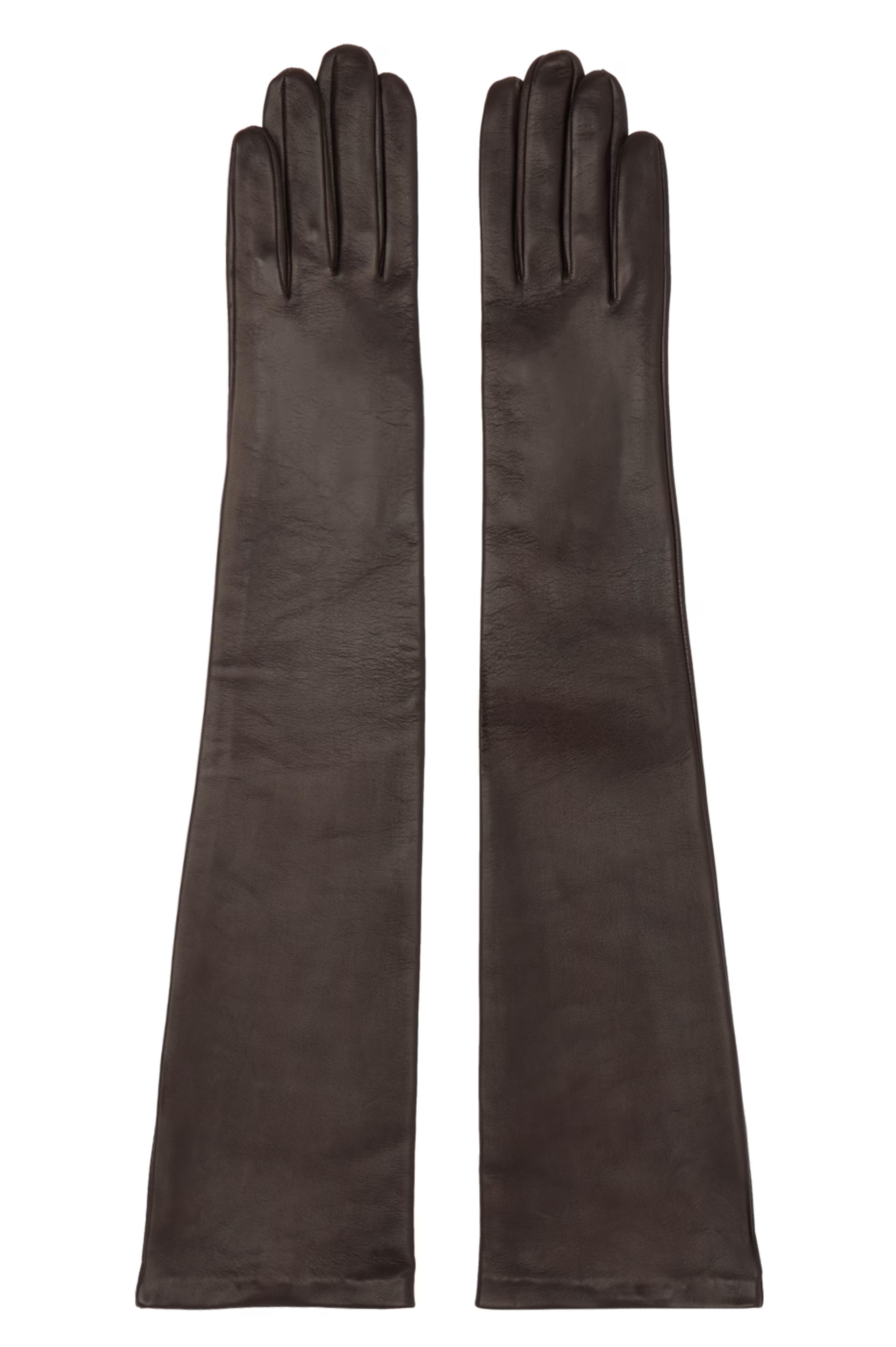 Brown Soft Leather Gloves | SSENSE