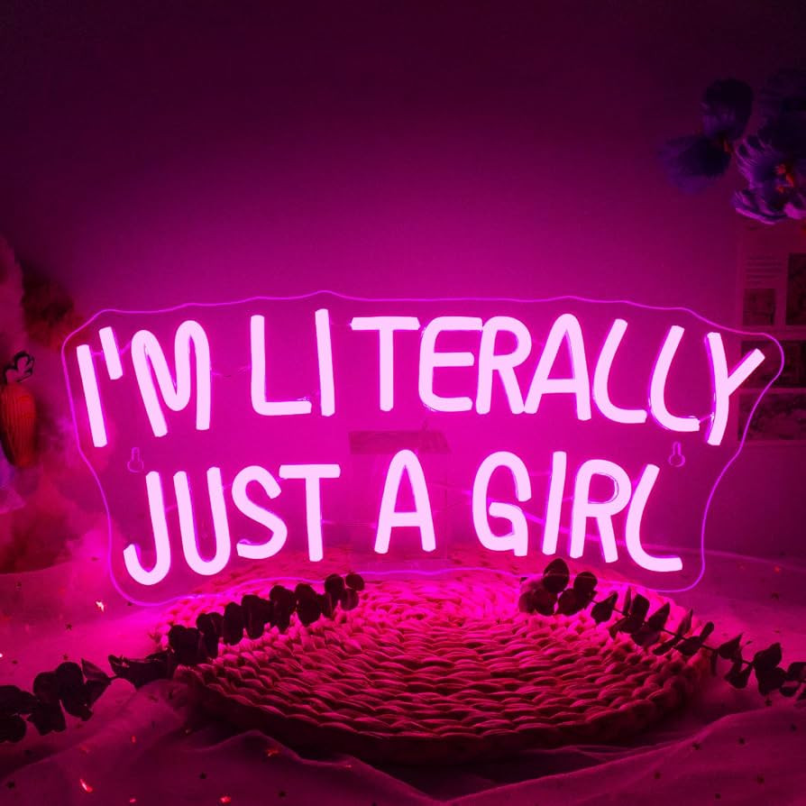 Lucunstar I'M Literally Just A Girl Neon Sign,Pink Led Sign,Led Neon Light for Wall Decor,Light U... | Amazon (CA)