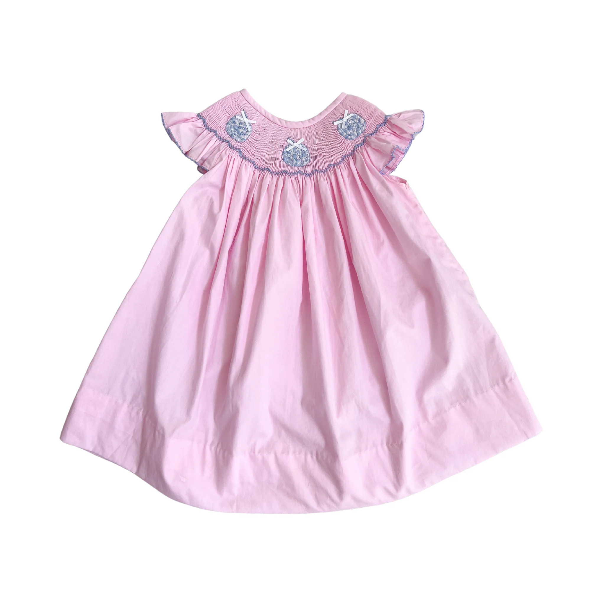 Carly Chinoiserie Pumpkin Smocked Dress | Lillie & Lilah