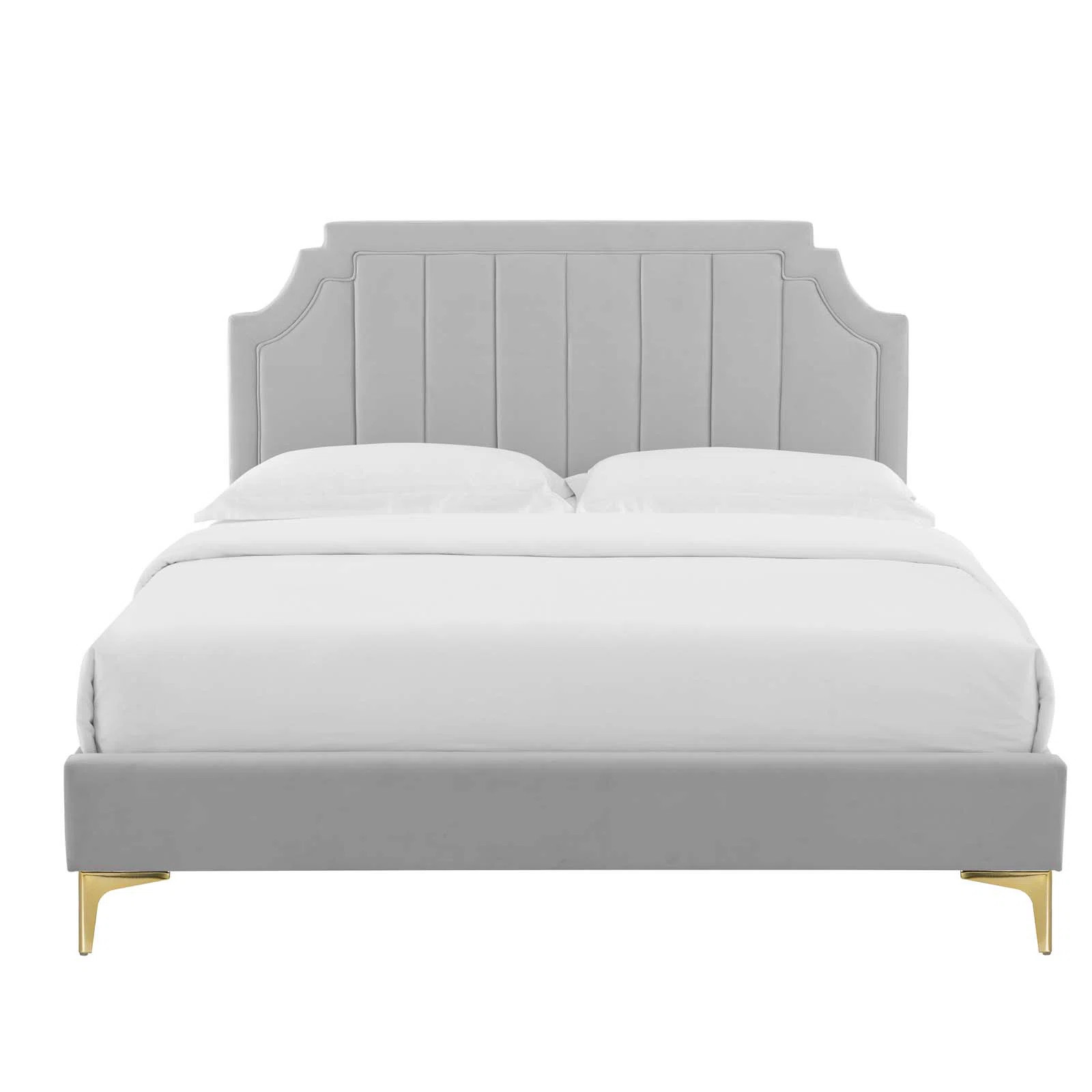 Sienna Performance Velvet Platform Bed | Wayfair North America