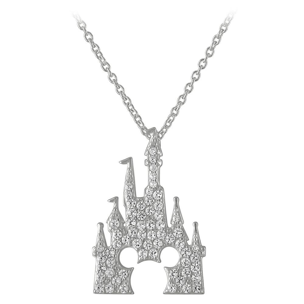 Mickey Mouse Fantasyland Castle Necklace by Rebecca Hook – Silver | Disney Store