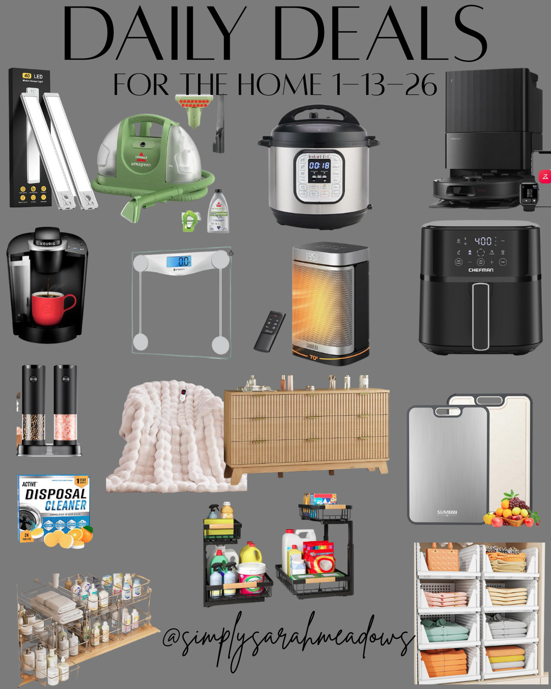 Ready to refresh your home? Check out these hot deals on must-haves for your kitchen, bedroom, and more! @simplysarahmeadows #homedeals #amazonfinds 

 #LTKHome #LTKSaleAlert
