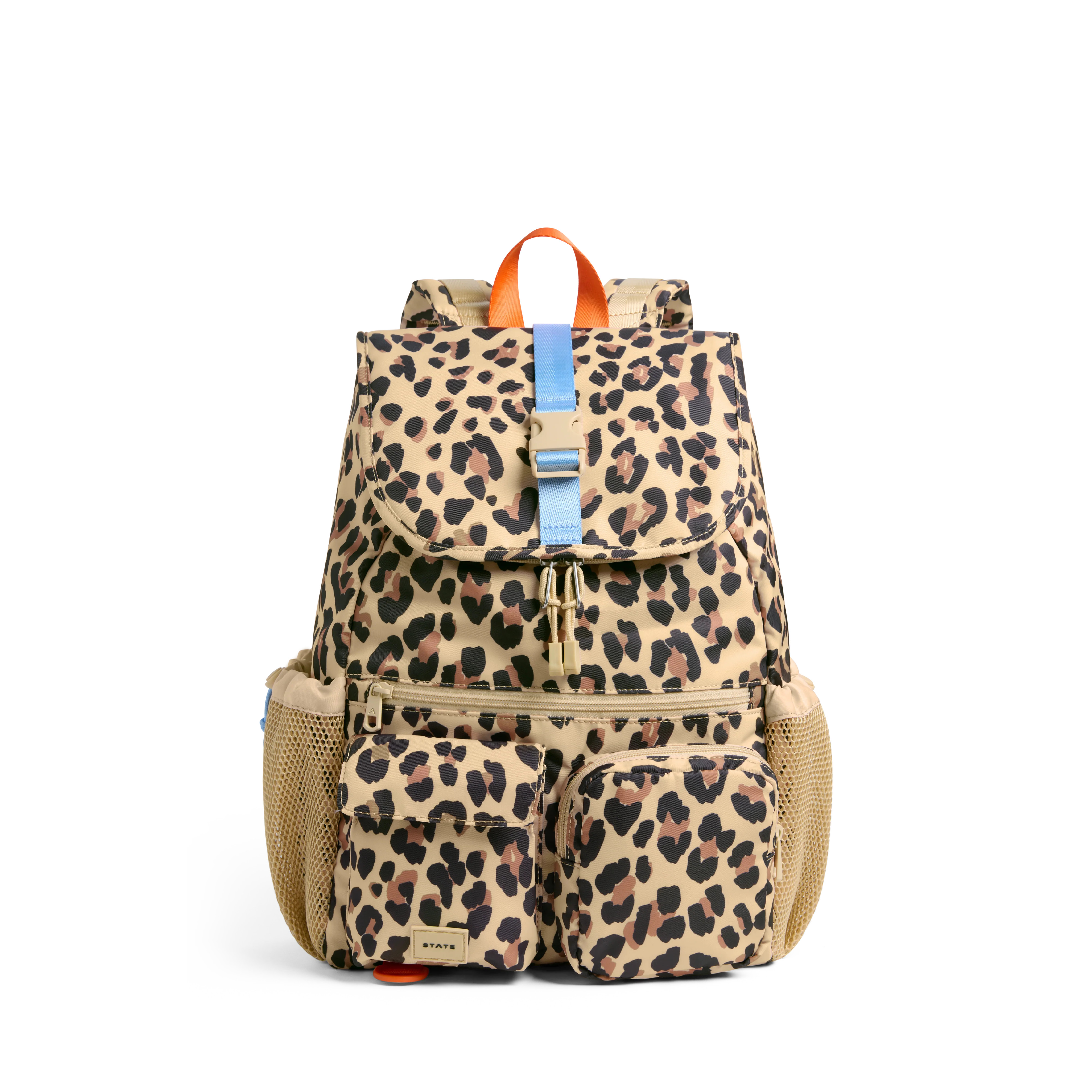 STATE Bags | Charlie Rucksack Nylon Leopard | STATE Bags
