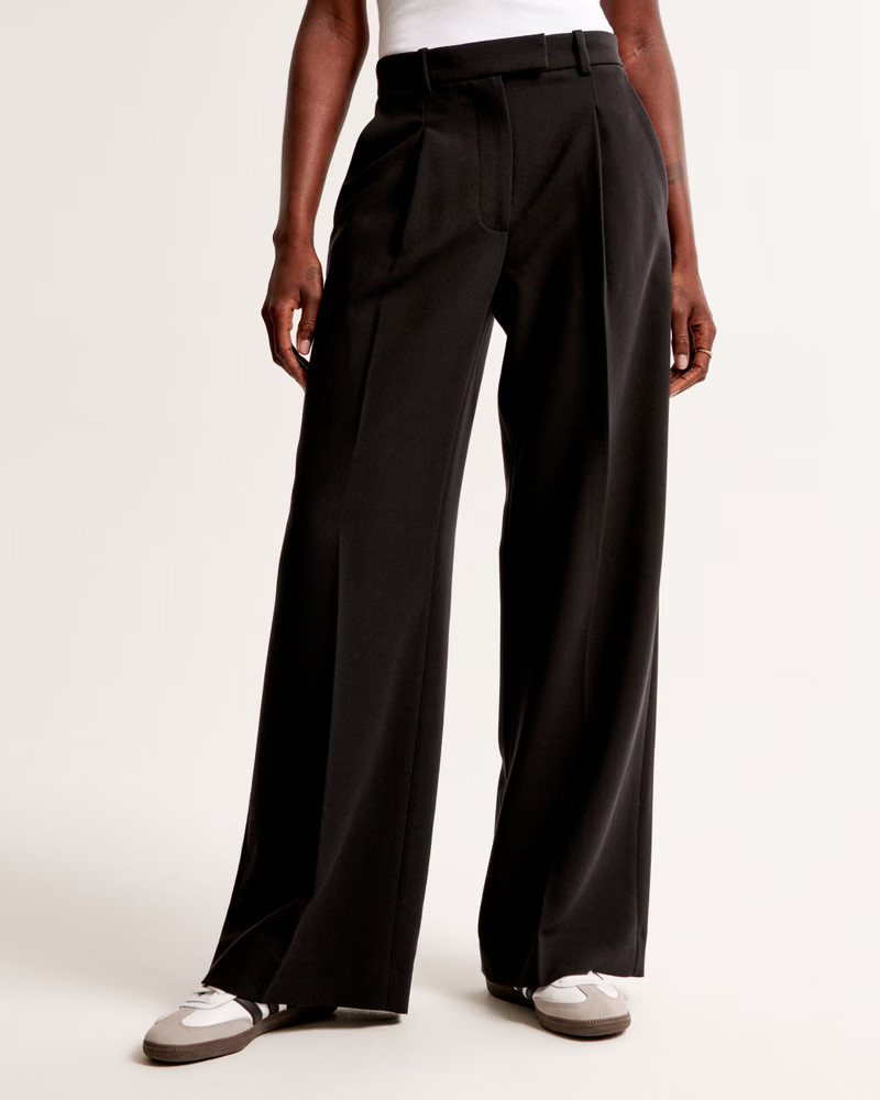 A&F Harper Tailored Ultra Wide Leg Pant | Abercrombie & Fitch (UK)