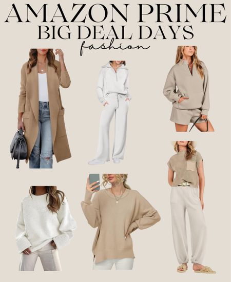 Women’s sweaters, coats and loungewear all on sale during Amazon Prime Big Deals Day!
- -
2 piece outfits, crewneck, oversized, knit, casual, long-sleeve, half-zip, sweaters.

#LTKxPrime #LTKsalealert #LTKfindsunder50
