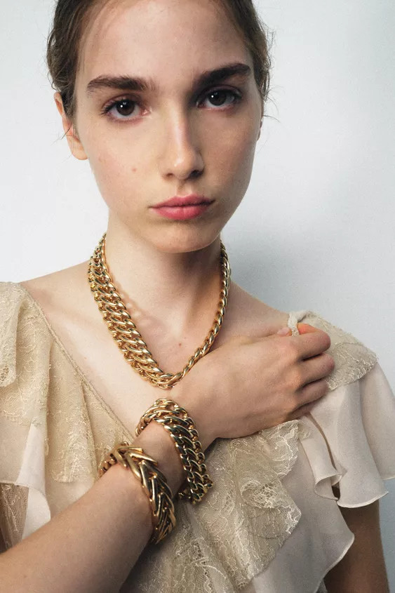 PACK OF 2 CHUNKY METAL BRACELETS | Zara UK