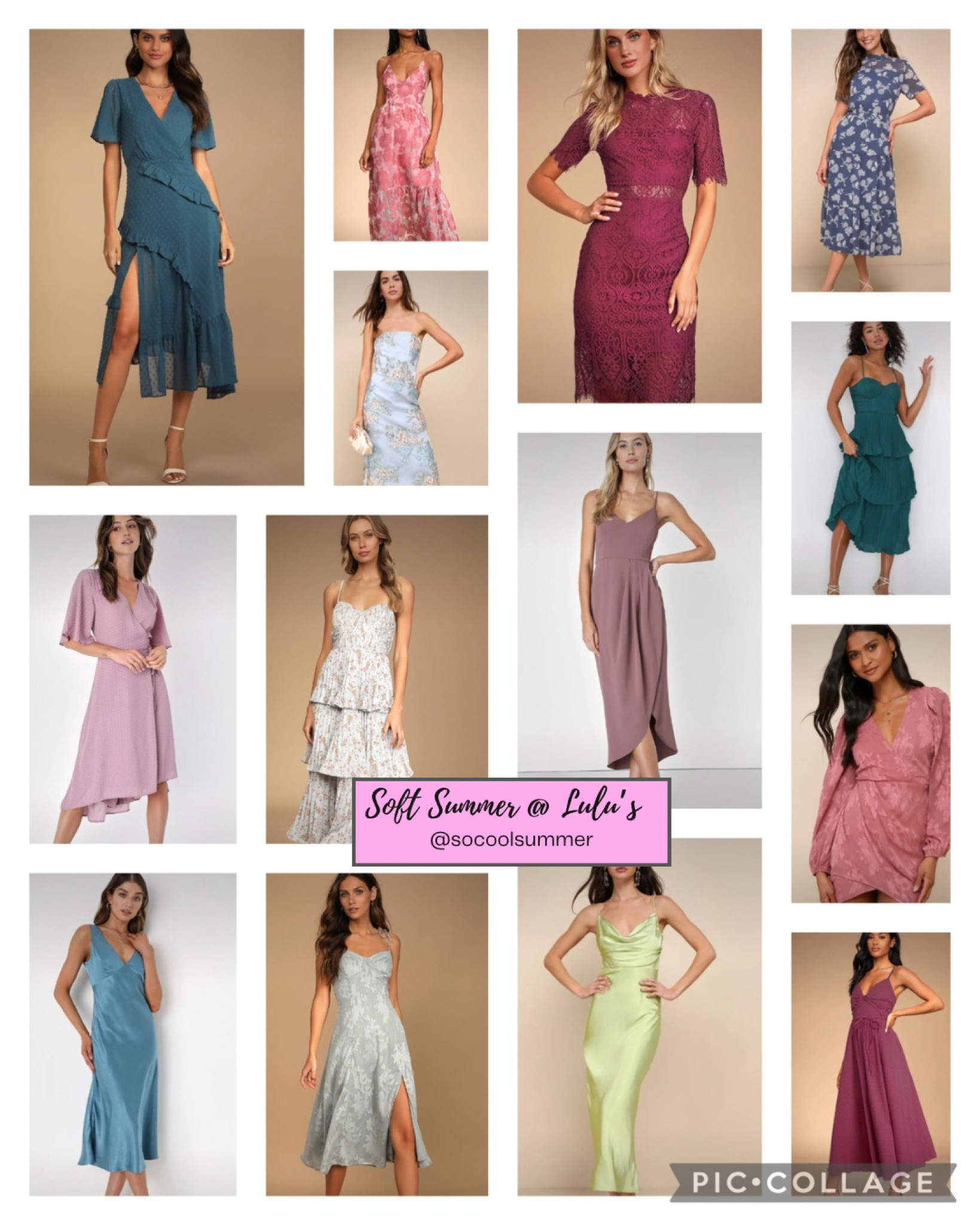 Soft summer dresses at Lulu’s.  Perfect for weddings!

#hocsummer #coolsummer #lightsummer #softsummer #pastelsummer #darksummer #brownsummer #sweetpeasummer #summerpalette #summerfinds

#LTKfindsunder100 #LTKwedding #LTKstyletip