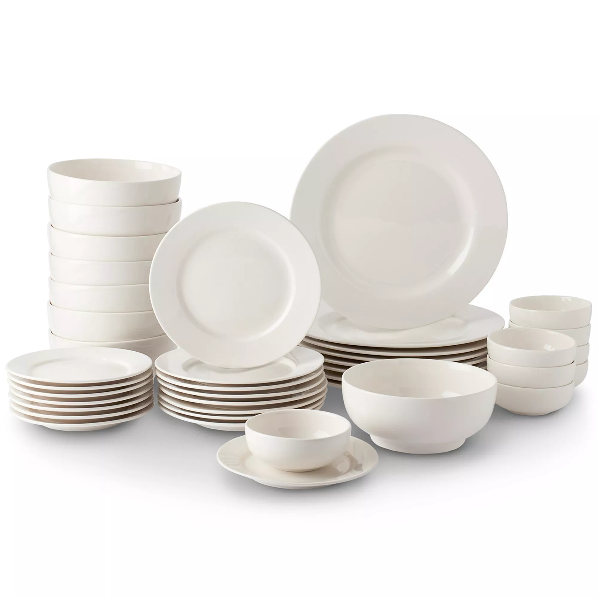 The Big One® 40-pc. Broad Rim Dinnerware Set | Kohl's