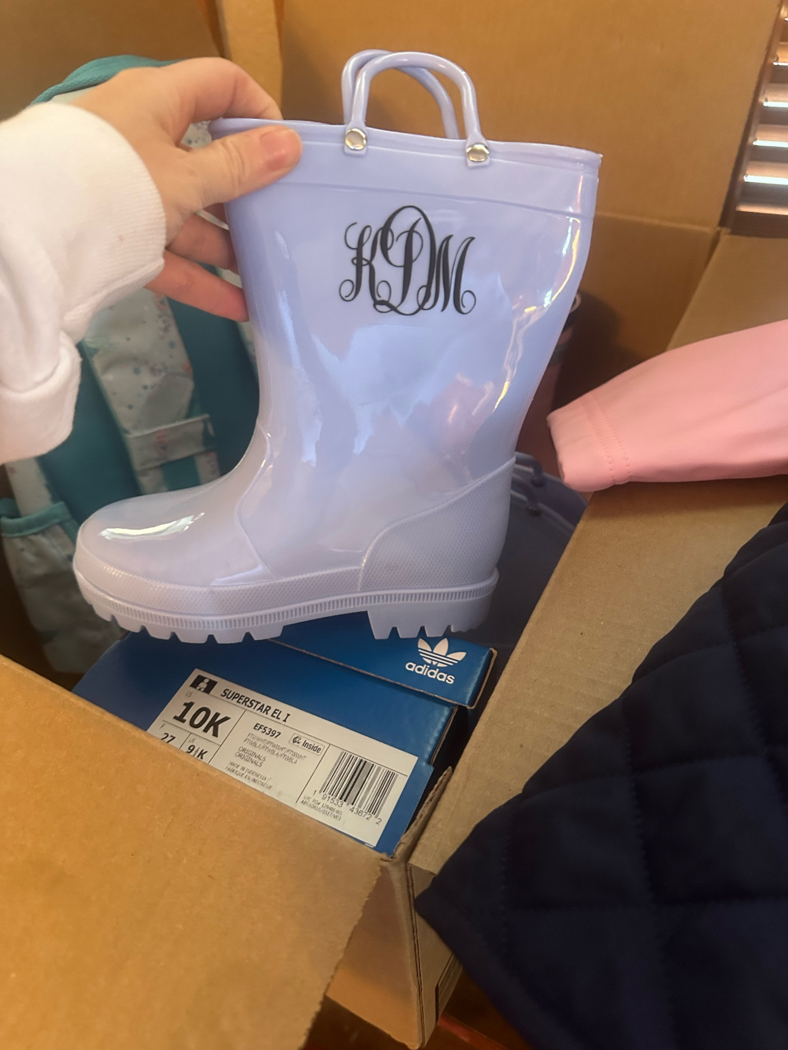 These are our FAVORITE rain boots and they come in EVERY color! My daughter's school colors are light blue and navy which is why I added the monogram in navy. These boots are under $20 and I added the monogram with my cricut. I do have an etsy store, so, If you'd like to have me make these please send me a DM or a comment below and I'll contact you with colors and sizes available.  

#backtoschool

#backtoschoolshopping #schoolsupplies #schoolbag #prek #happykids #earlylearning #kidslearning #elementaryschool #primaryschool #funlearning #momsofinstagram #momslife #mommylife #momlifebelike #mumlife #momthings #motherhood #parentlife #motherhoodunplugged #sahm #instamom 

#LTKBacktoSchool #LTKKids #LTKBaby