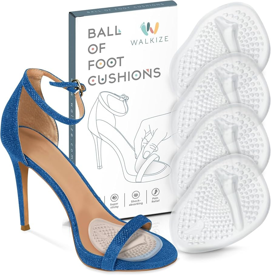 Walkize Metatarsal Pads Women | Heel Inserts for Women | Ball of Foot Cushions (2 Pairs Foot Pads... | Amazon (US)