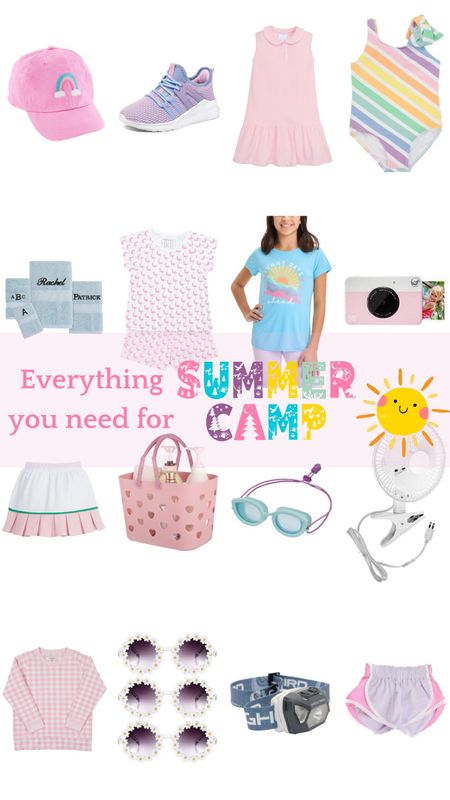 Summer camp packing list for kids. Everything your child needs for a week away! 

Kids clothes, activewear, swimsuit, goggles, bags, pool, pajamas, kids camera, monogrammed towels, personal fan, travel essentials, Target finds, affordable 

#LTKKids #LTKSeasonal #LTKFindsUnder50