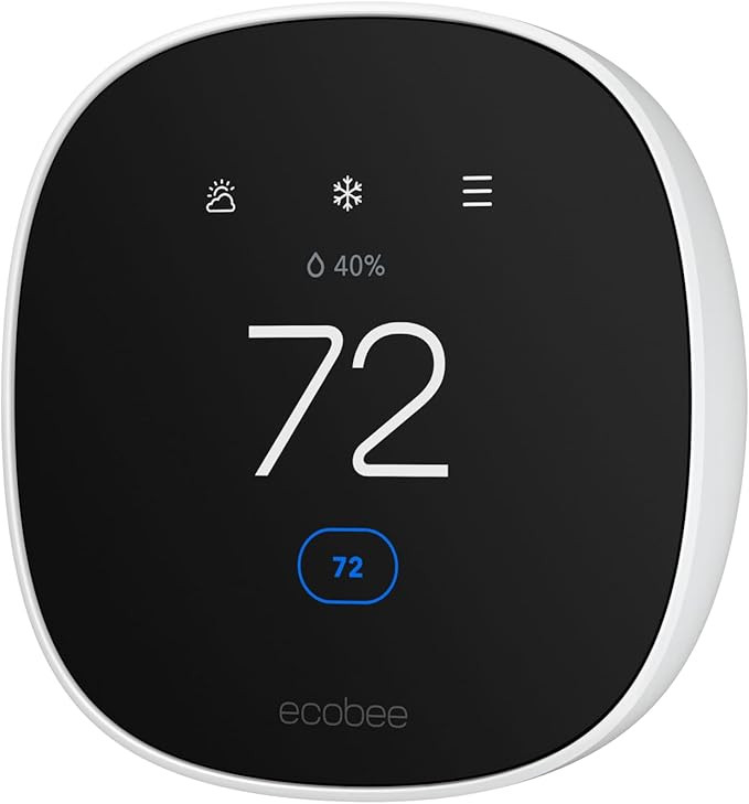 ecobee Smart Thermostat Essential - Energy Star Certified programmable Wi-Fi Thermostat - Works w... | Amazon (US)
