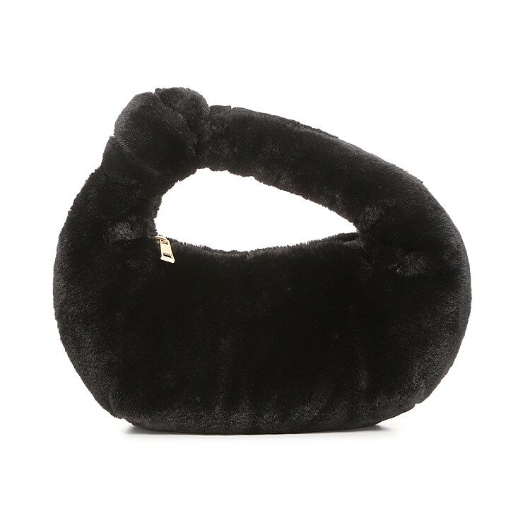 Mix No. 6 Faux Fur Mini Hobo Bag | Women's | Black | Size One Size | Handbags | Clutch | Hobo Bag | Shoulder Bag | DSW