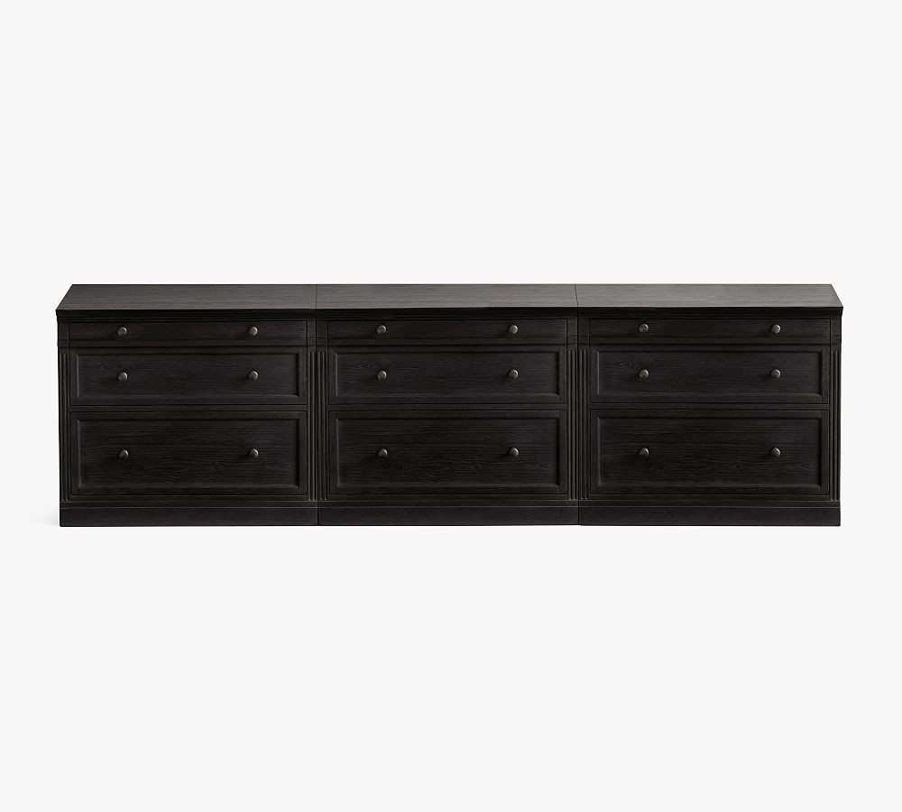 Livingston Media Console with File Cabinets (105") | Pottery Barn (US)