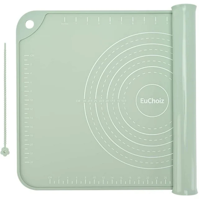 EuChoiz Silicone Pastry Mat Non Stick Baking Mat Food Grade Silicone Rolling Dough Mat | Walmart (US)