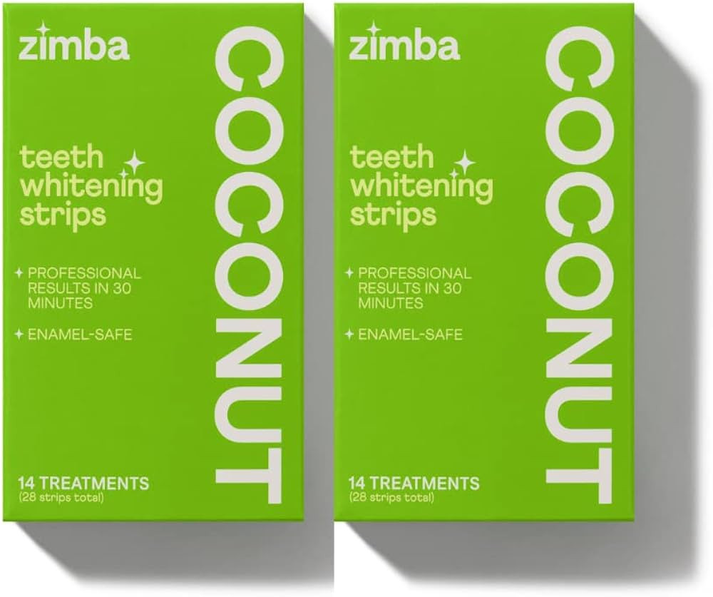 Zimba Teeth Whitening Strips for Teeth Sensitive White Strips for Teeth Whitening Hydrogen Peroxi... | Amazon (US)
