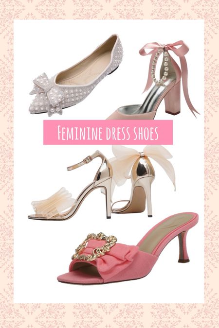Feminine dress shoes, wedding guest shoes, bridal shoes, wedding shoes 

#LTKFindsUnder50 #LTKWedding #LTKShoeCrush
