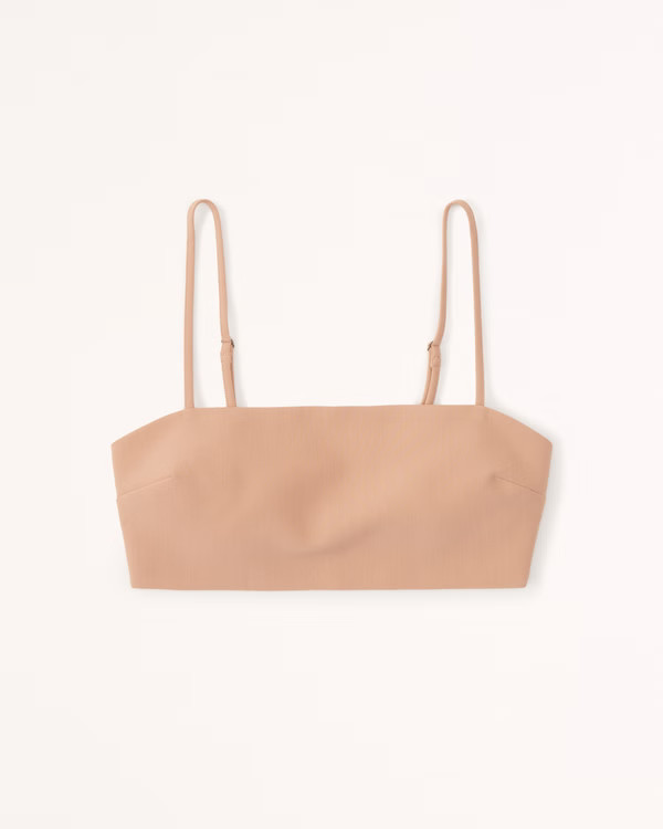 Tailored Cropped Squareneck Set Top | Abercrombie & Fitch (US)