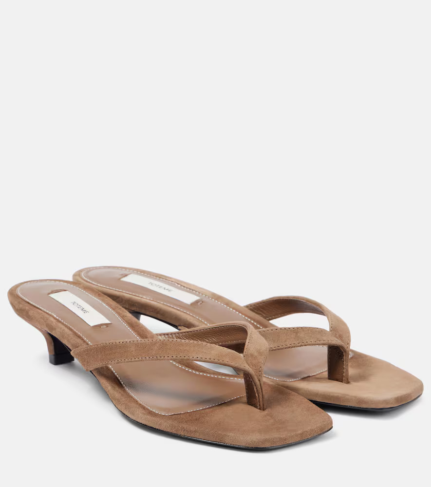 Toteme Suede thong sandals | Mytheresa (US/CA)